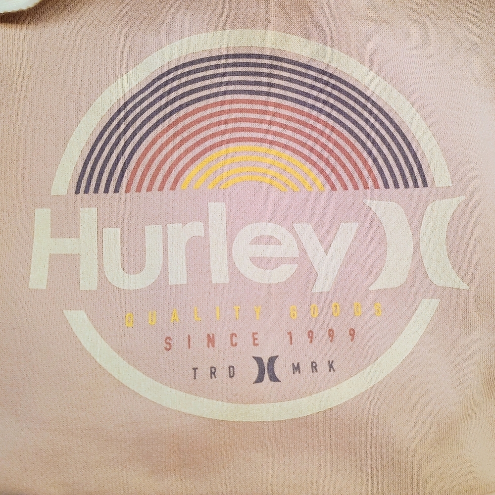 Women's Hurley Pink Rainbow Hoodie Hooded Sweatshirt Size XS - Picture 4 of 10